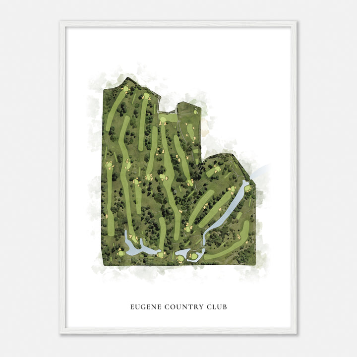 Print of Eugene Country Club Classic Map
