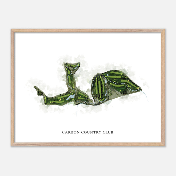 Print of Carbon Country Club Classic Map