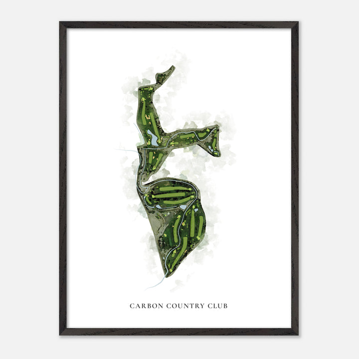 Print of Carbon Country Club Classic Map