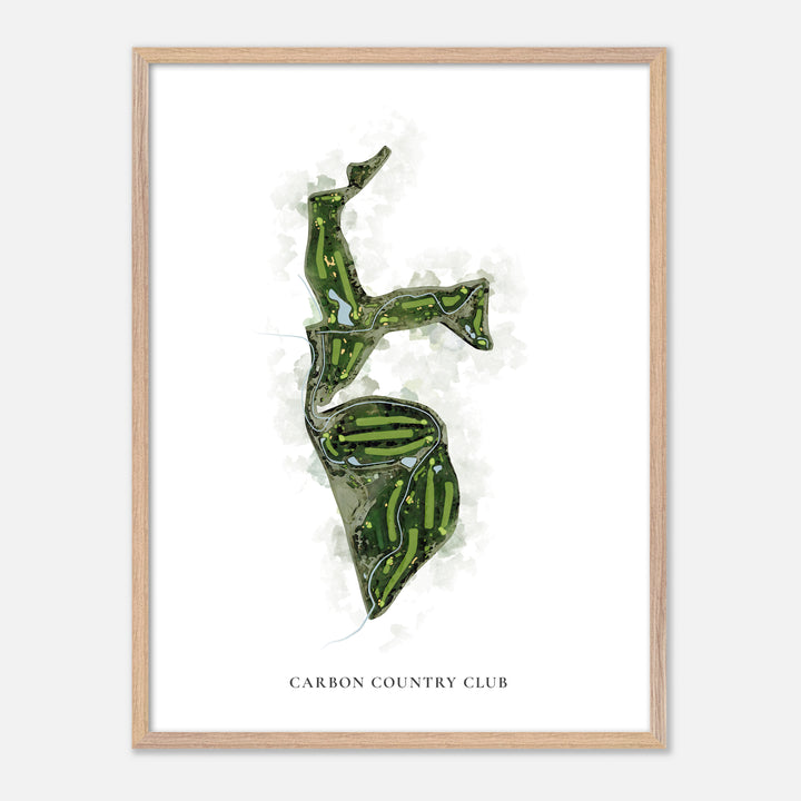 Print of Carbon Country Club Classic Map
