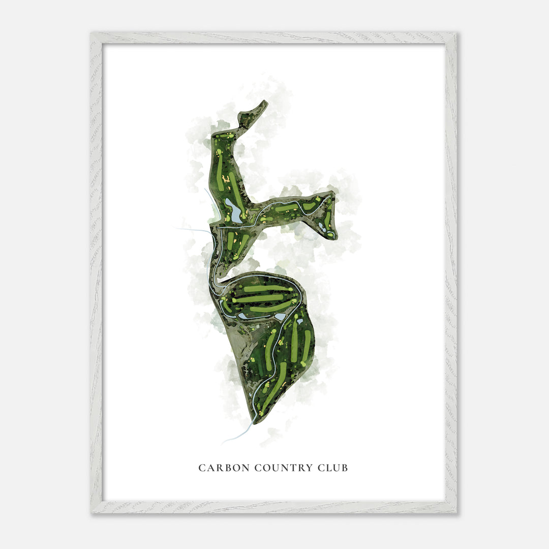 Print of Carbon Country Club Classic Map