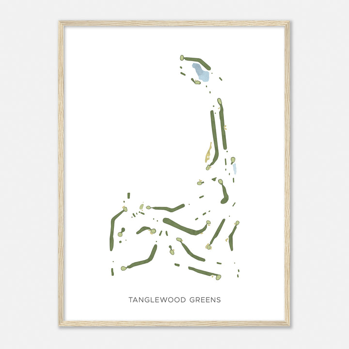 Print of Tanglewood Greens Modern Map