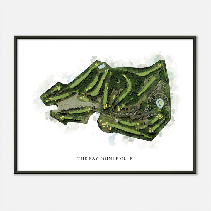 Print of The Bay Pointe Club Classic Map