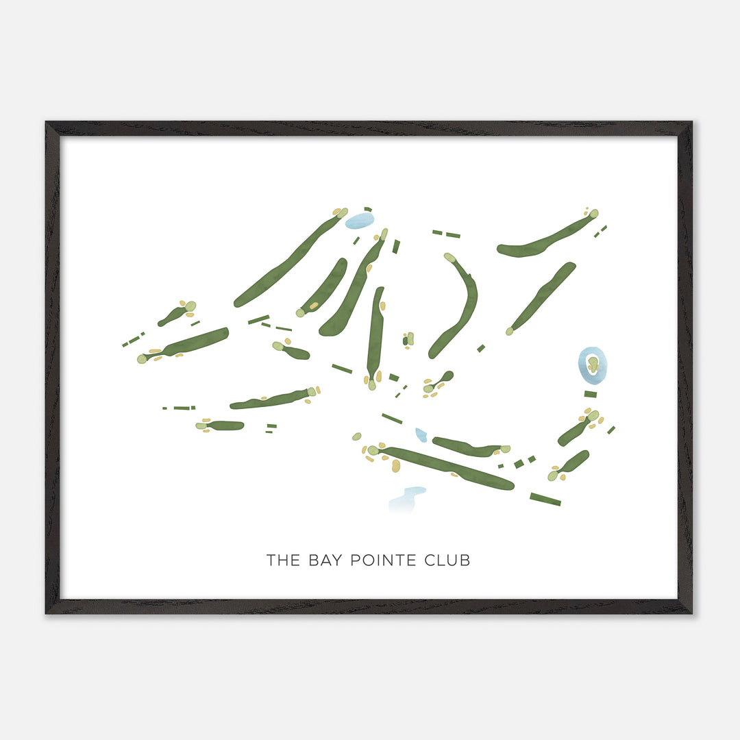 Print of The Bay Pointe Club Modern Map