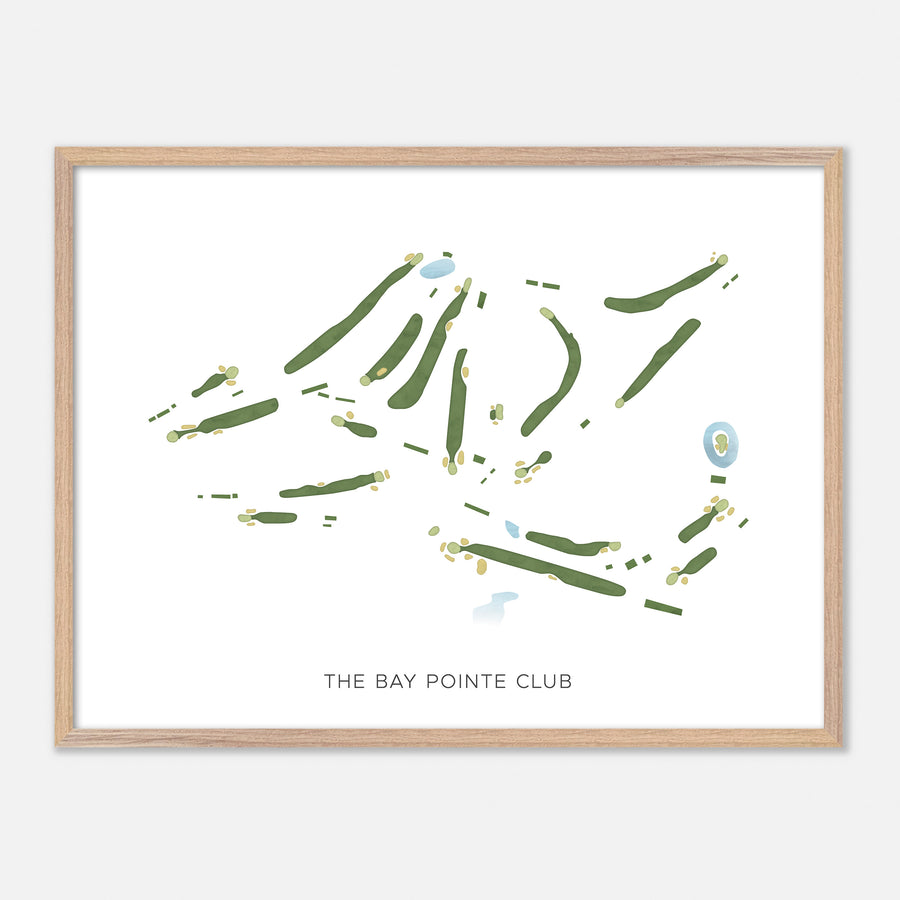 Print of The Bay Pointe Club Modern Map