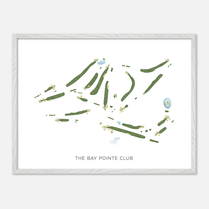 Print of The Bay Pointe Club Modern Map