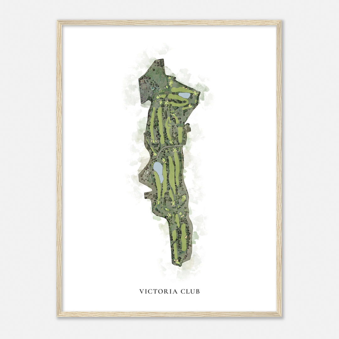 Print of Victoria Club Classic Map