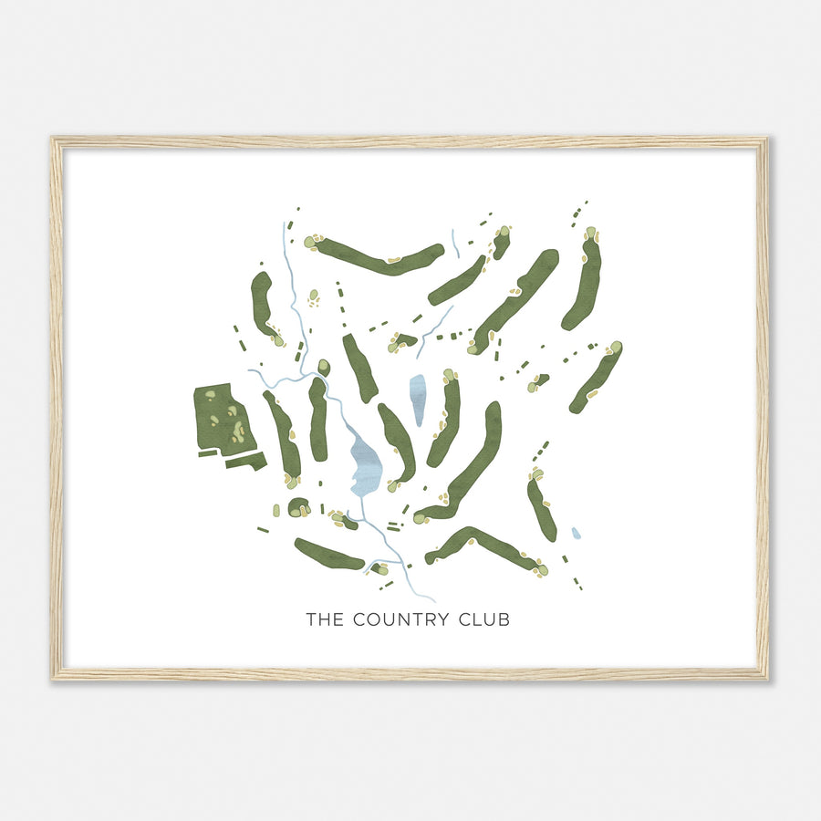 Print of The Country Club Modern Map