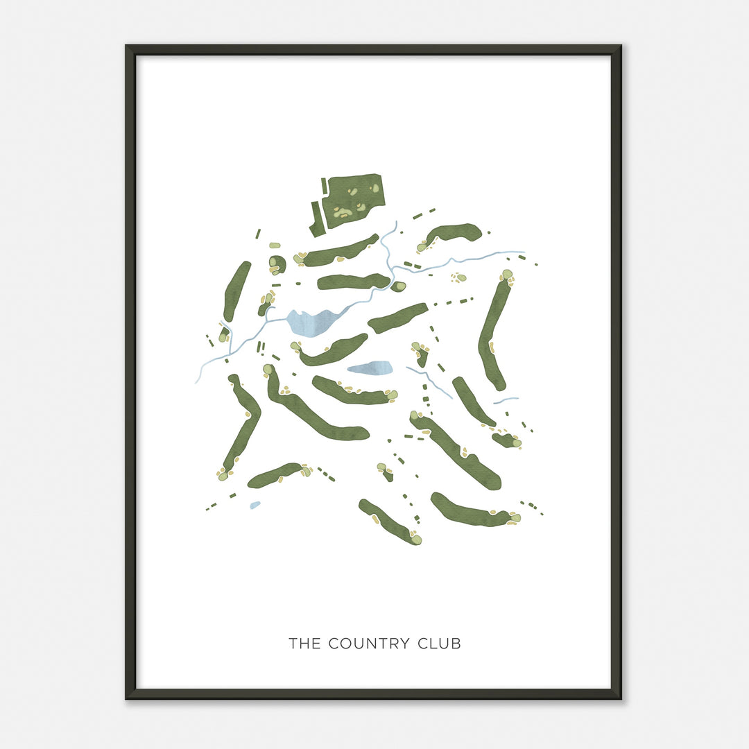 Print of The Country Club Modern Map