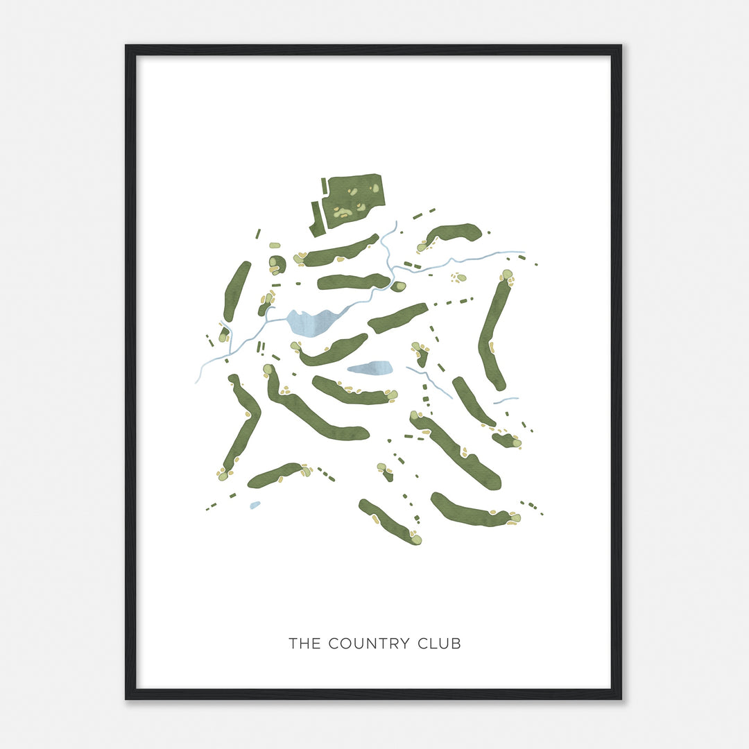 Print of The Country Club Modern Map