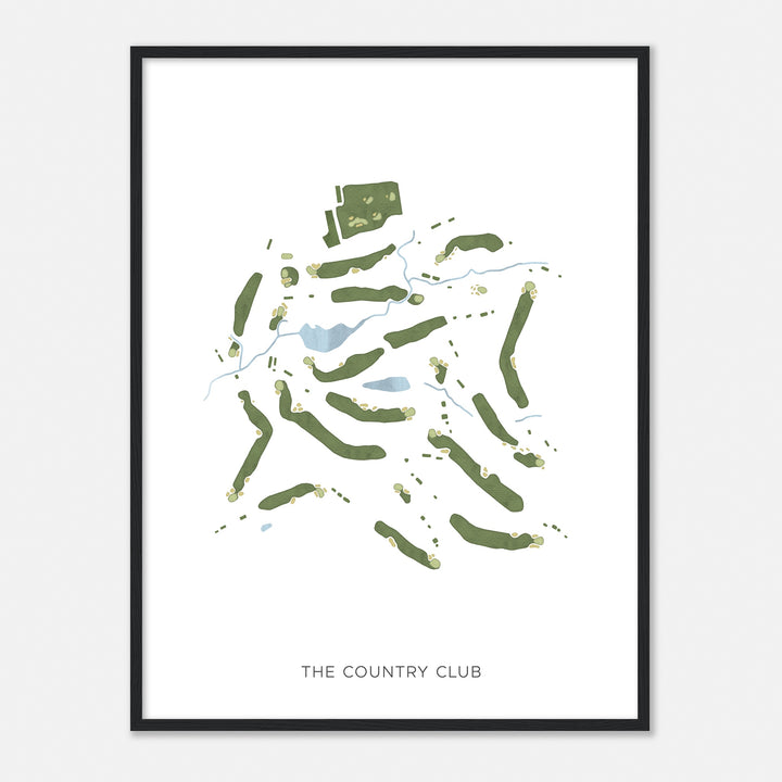 Print of The Country Club Modern Map