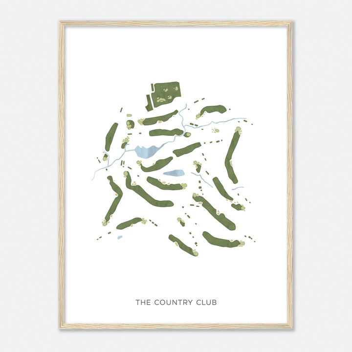 Print of The Country Club Modern Map