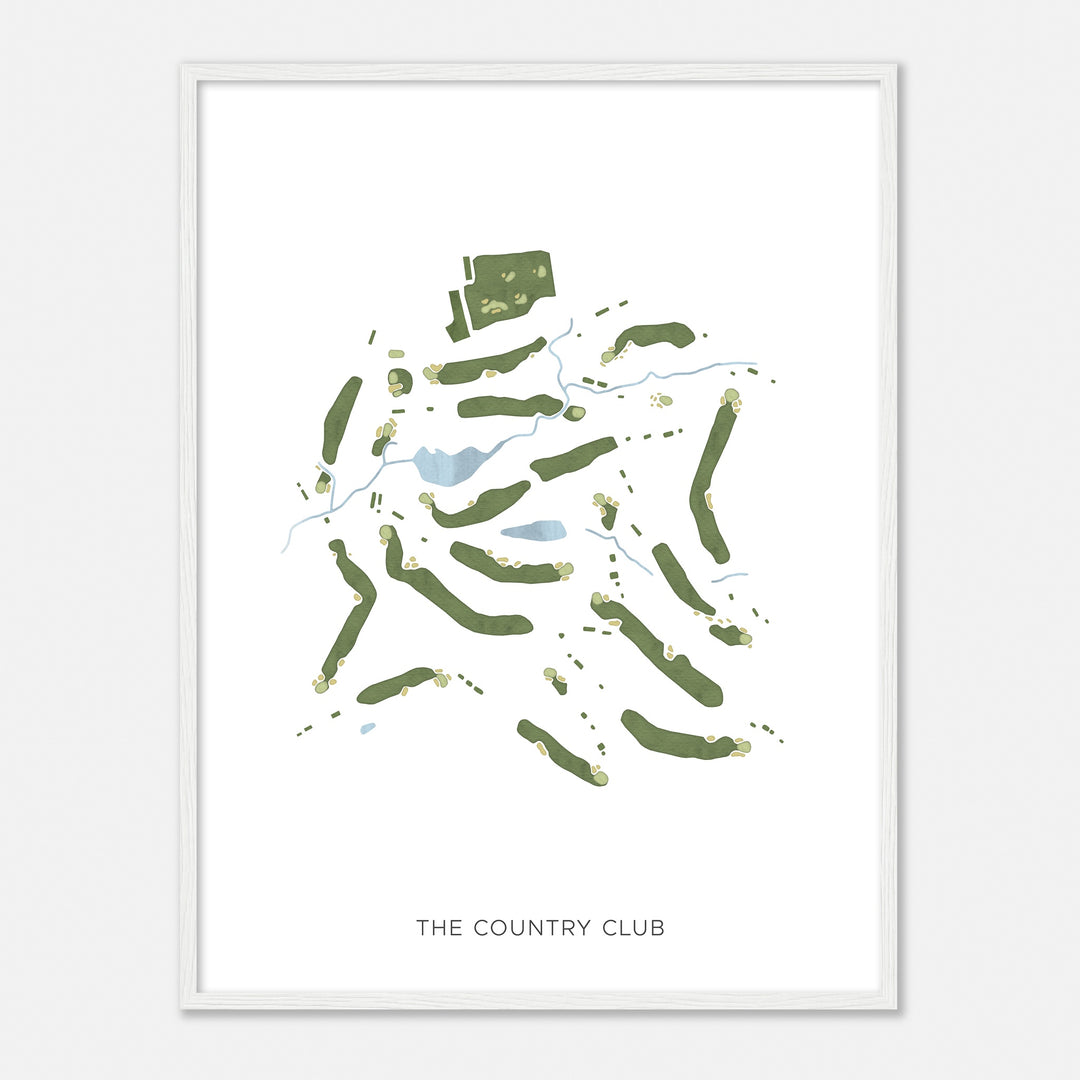 Print of The Country Club Modern Map