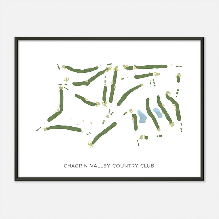Print of Chagrin Valley Country Club Modern Map