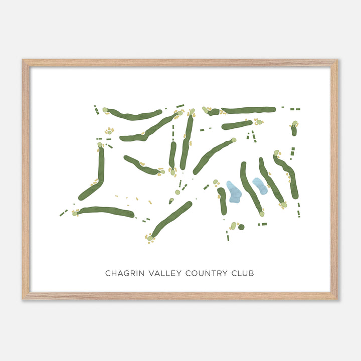 Print of Chagrin Valley Country Club Modern Map