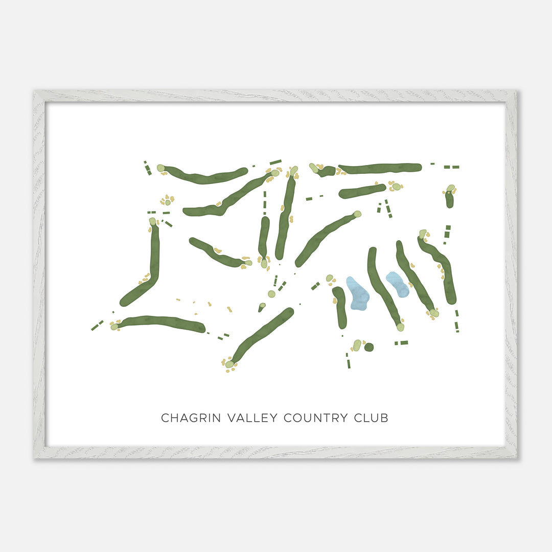Print of Chagrin Valley Country Club Modern Map