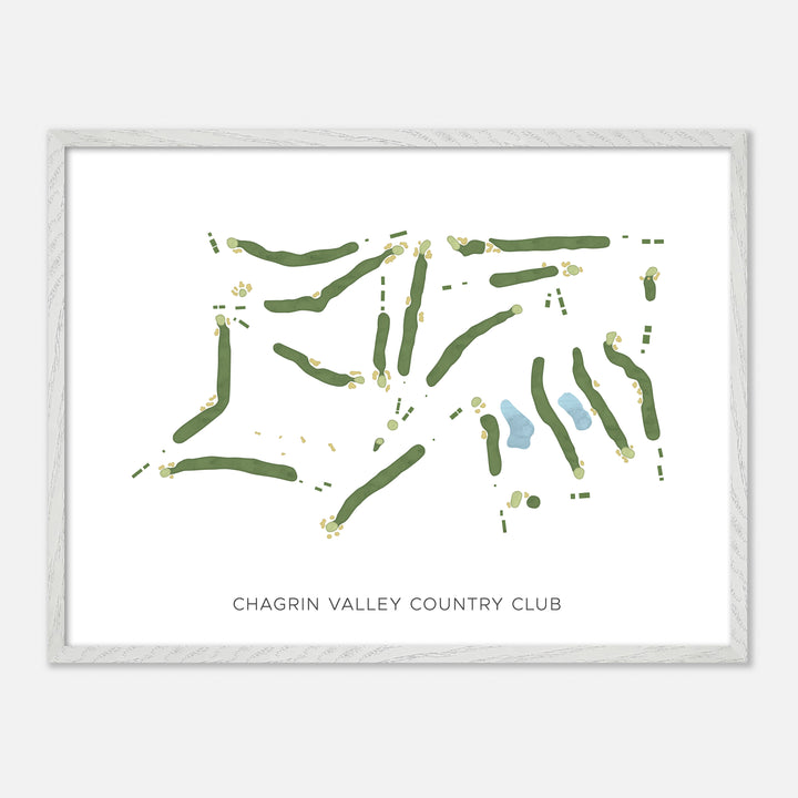 Print of Chagrin Valley Country Club Modern Map
