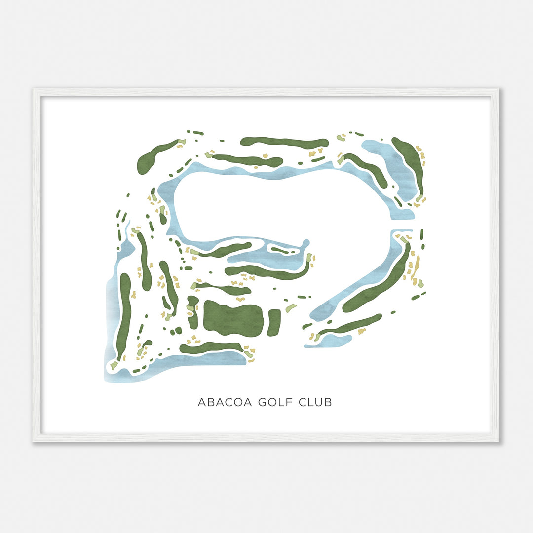 Print of Abacoa Golf Club Modern Map