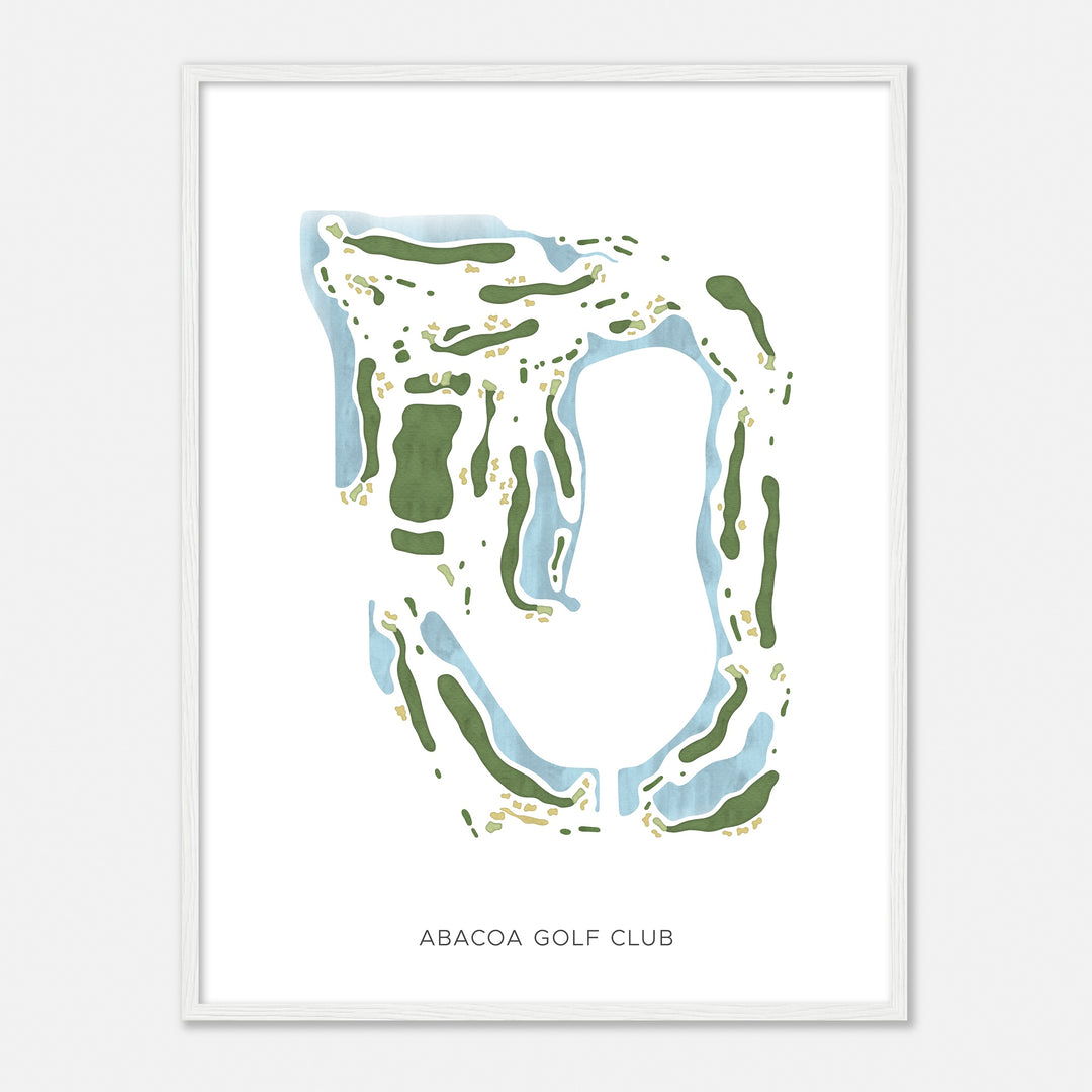 Print of Abacoa Golf Club Modern Map