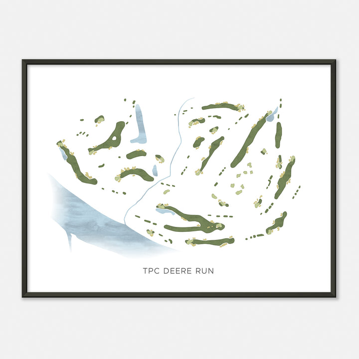 Print of Tpc Deere Run Modern Map