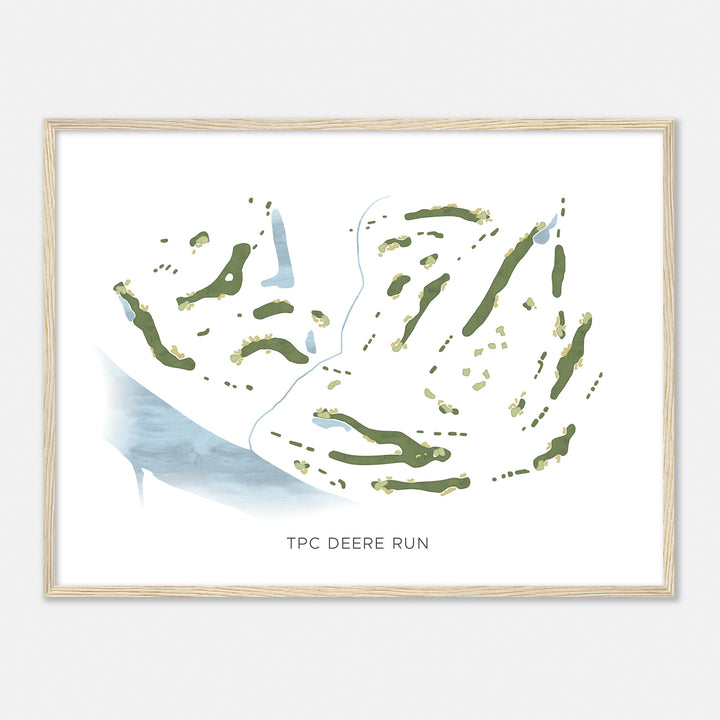 Print of Tpc Deere Run Modern Map