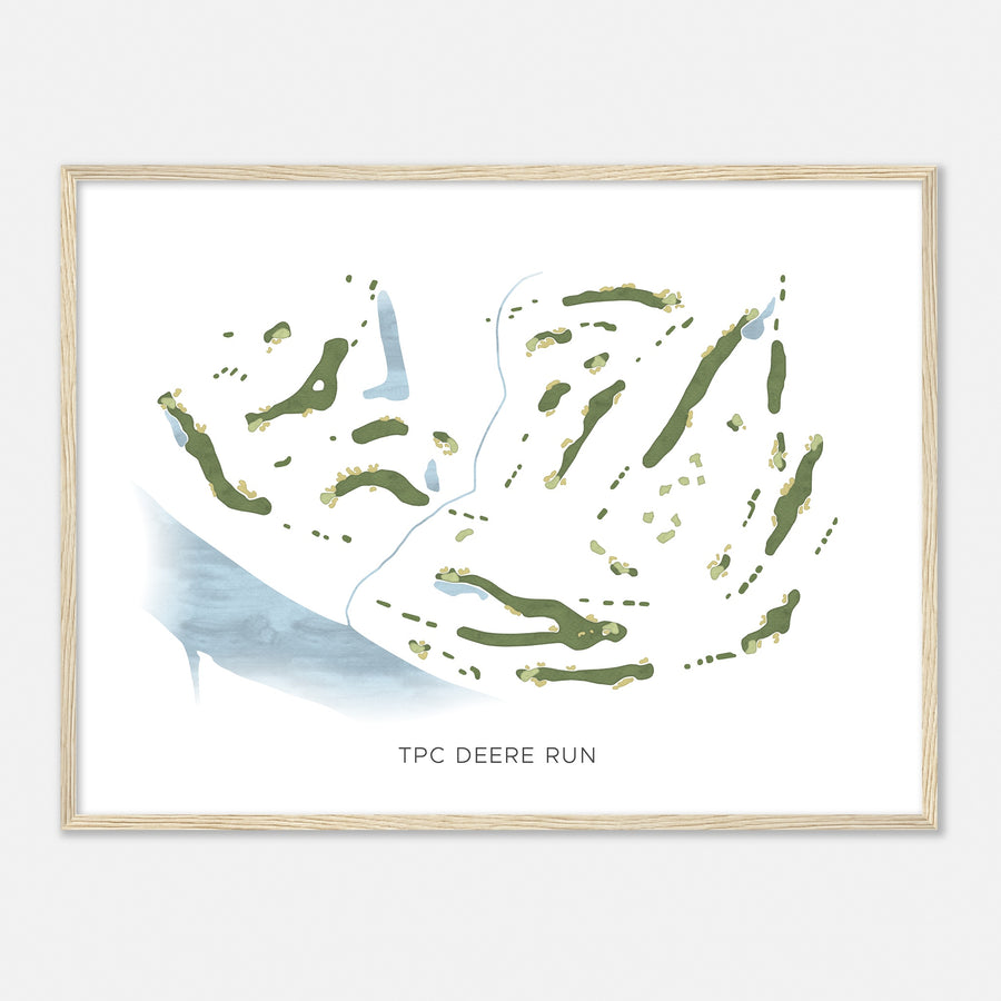 Print of Tpc Deere Run Modern Map