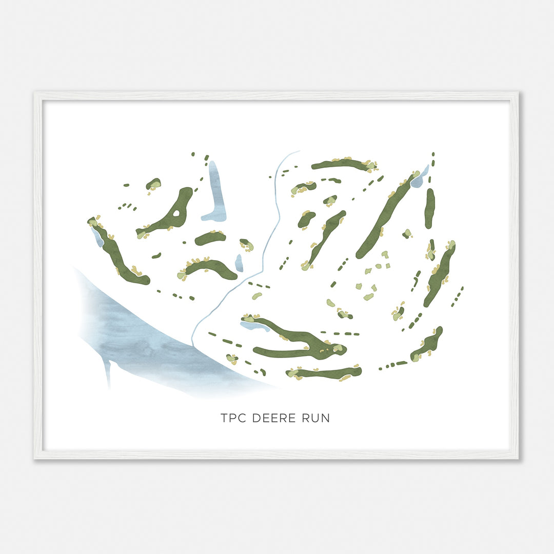 Print of Tpc Deere Run Modern Map