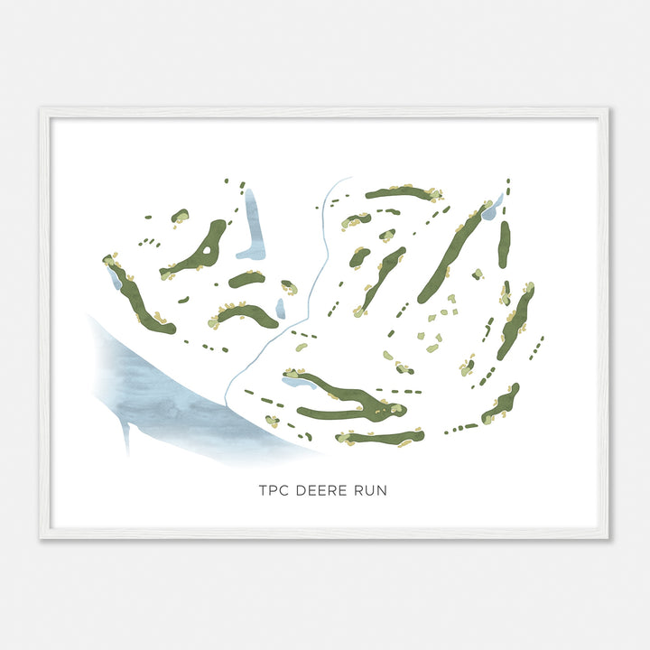 Print of Tpc Deere Run Modern Map