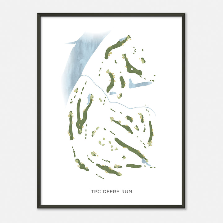 Print of Tpc Deere Run Modern Map