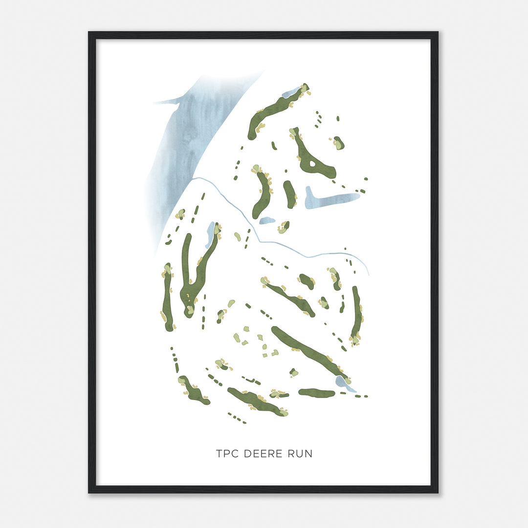 Print of Tpc Deere Run Modern Map