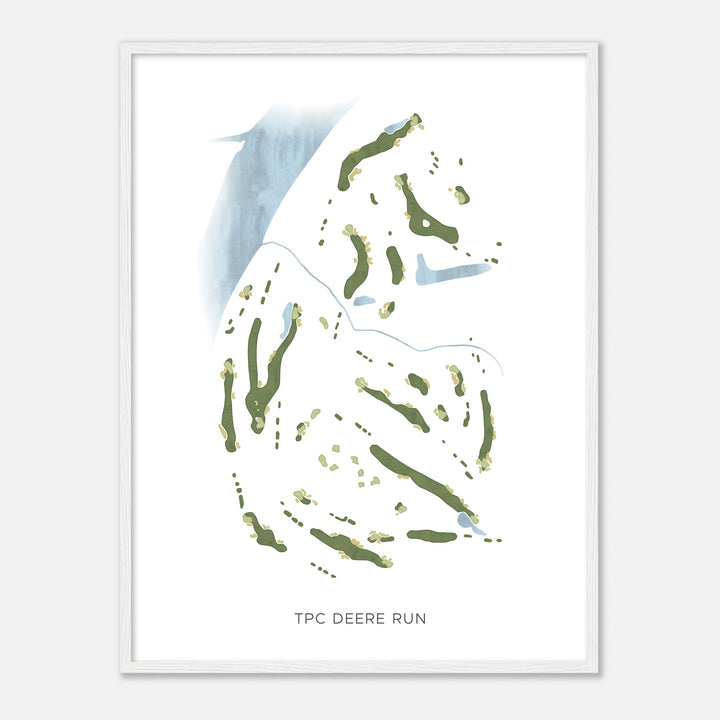 Print of Tpc Deere Run Modern Map
