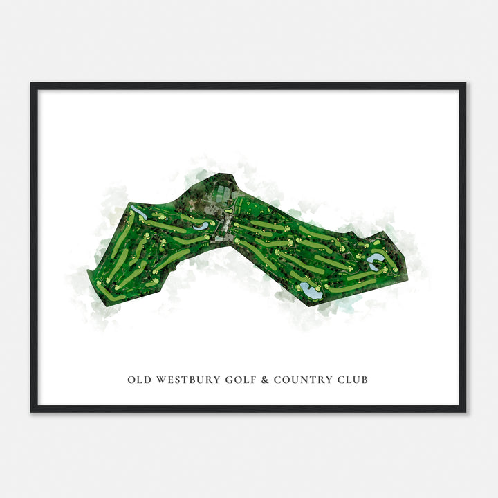 Print of Old Westbury Golf & Country Club Classic Map