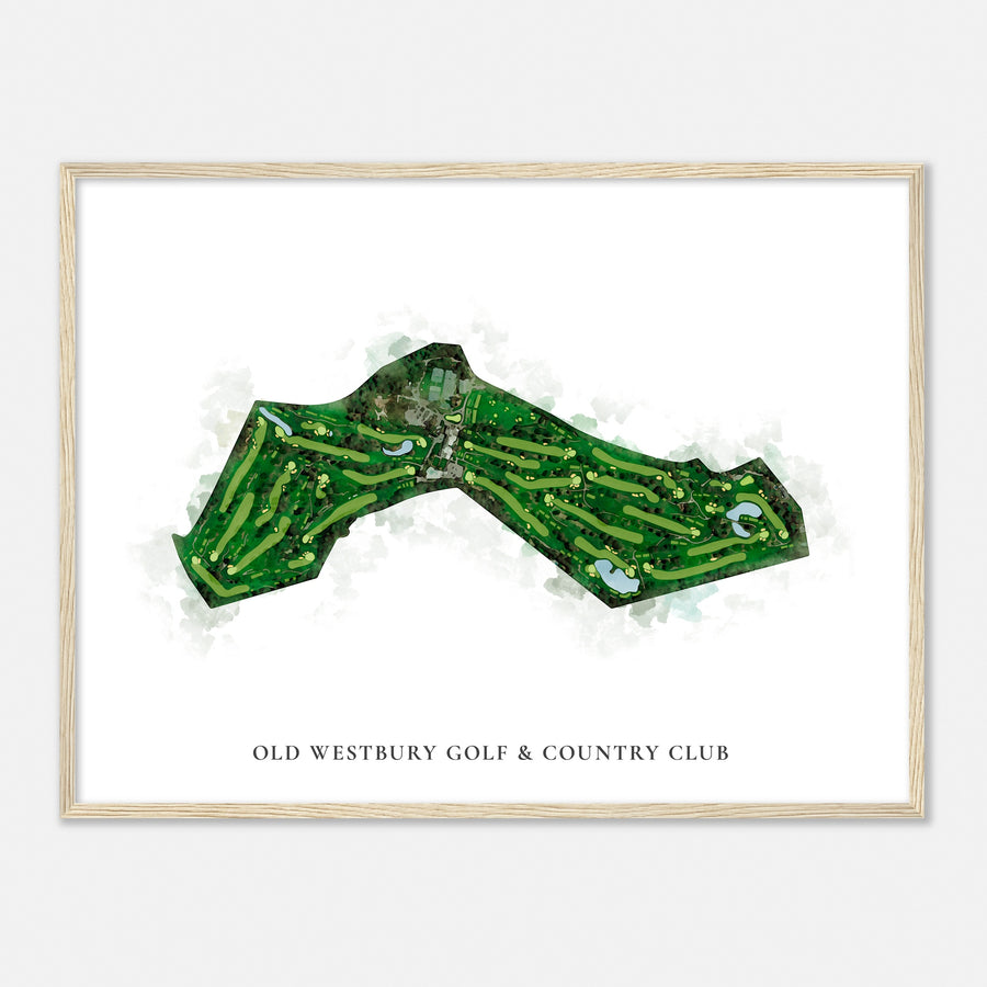 Print of Old Westbury Golf & Country Club Classic Map