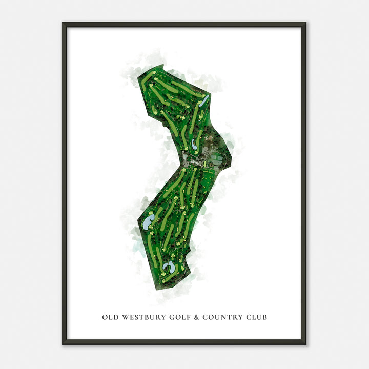 Print of Old Westbury Golf & Country Club Classic Map