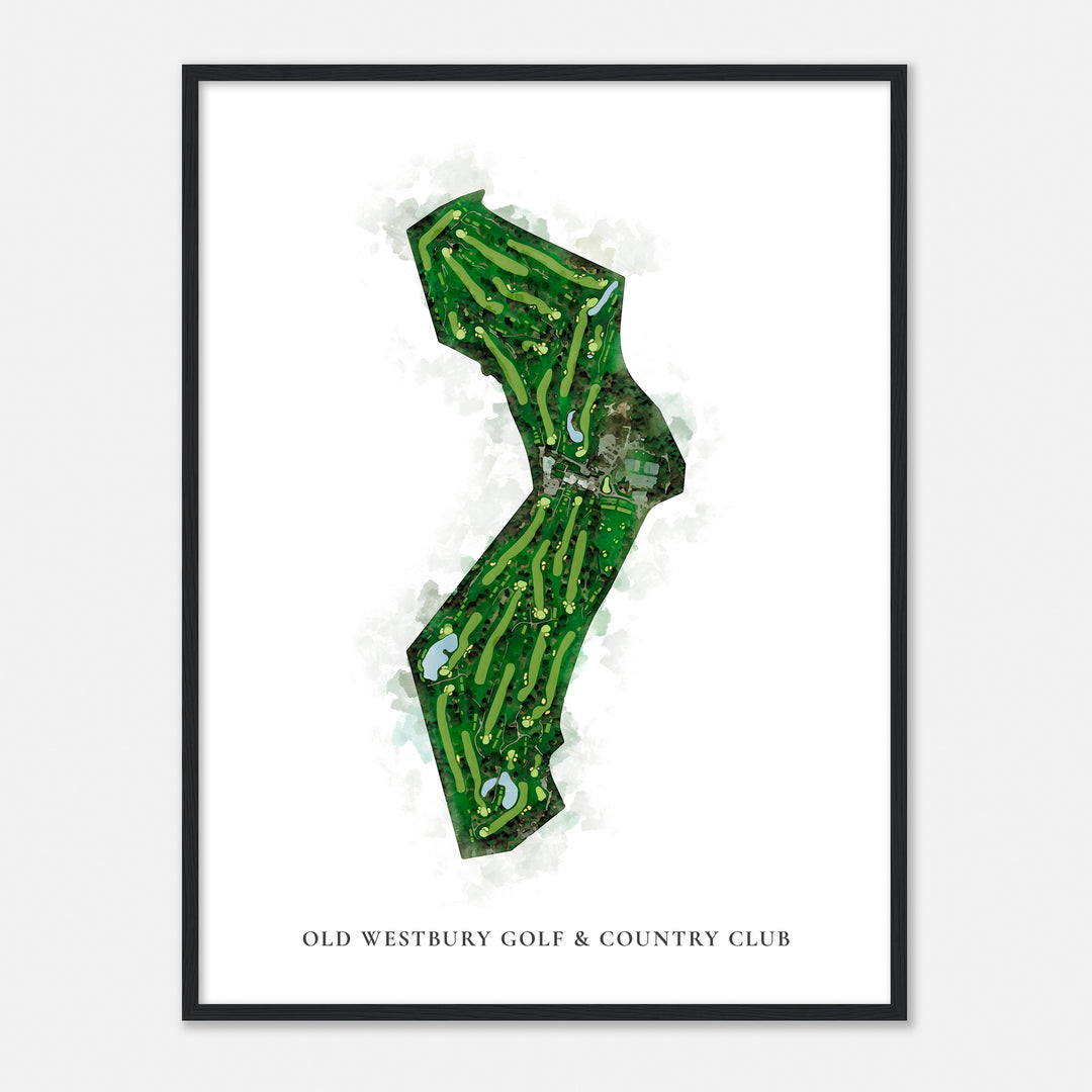 Print of Old Westbury Golf & Country Club Classic Map