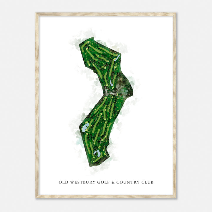 Print of Old Westbury Golf & Country Club Classic Map