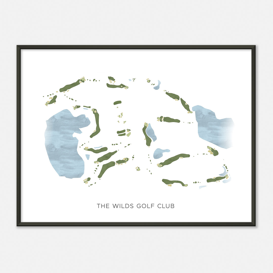 Print of The Wilds Golf Club Modern Map