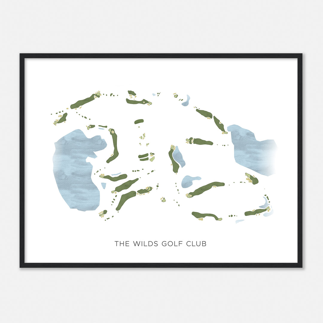Print of The Wilds Golf Club Modern Map