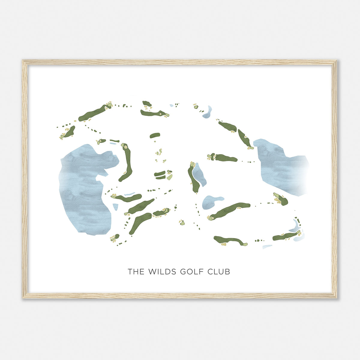 Print of The Wilds Golf Club Modern Map