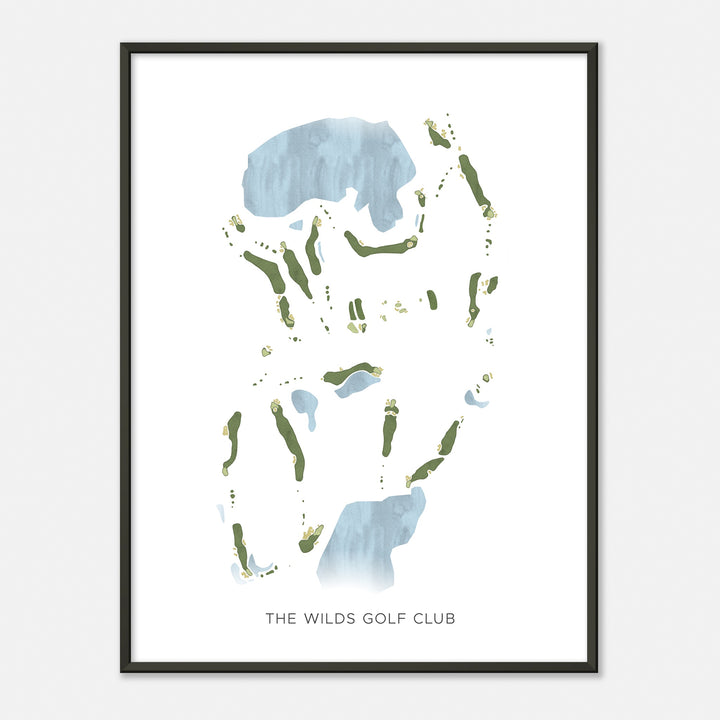 Print of The Wilds Golf Club Modern Map