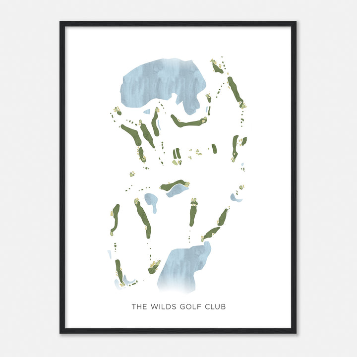 Print of The Wilds Golf Club Modern Map