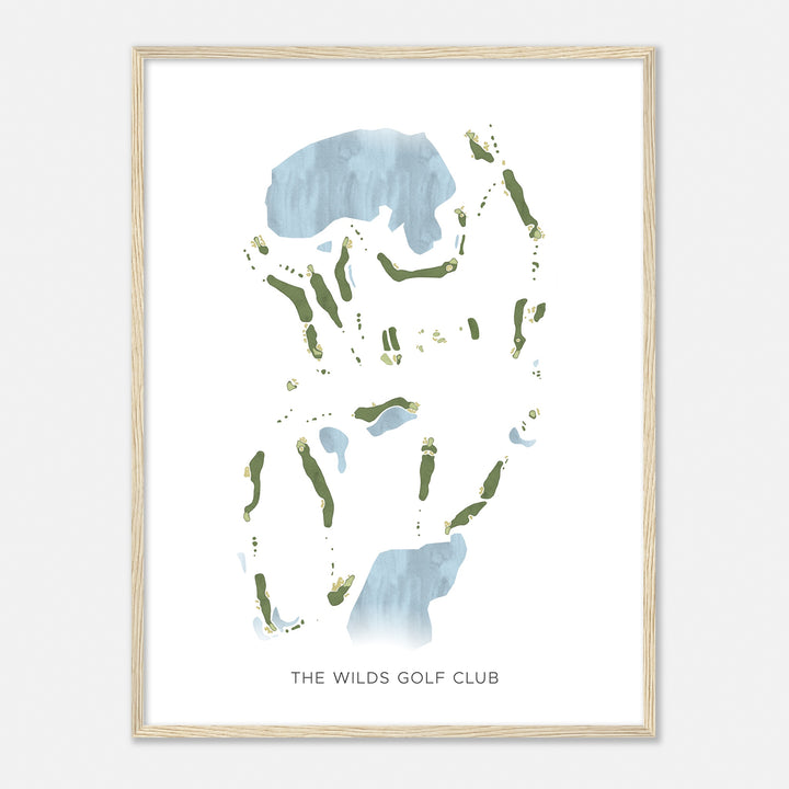 Print of The Wilds Golf Club Modern Map