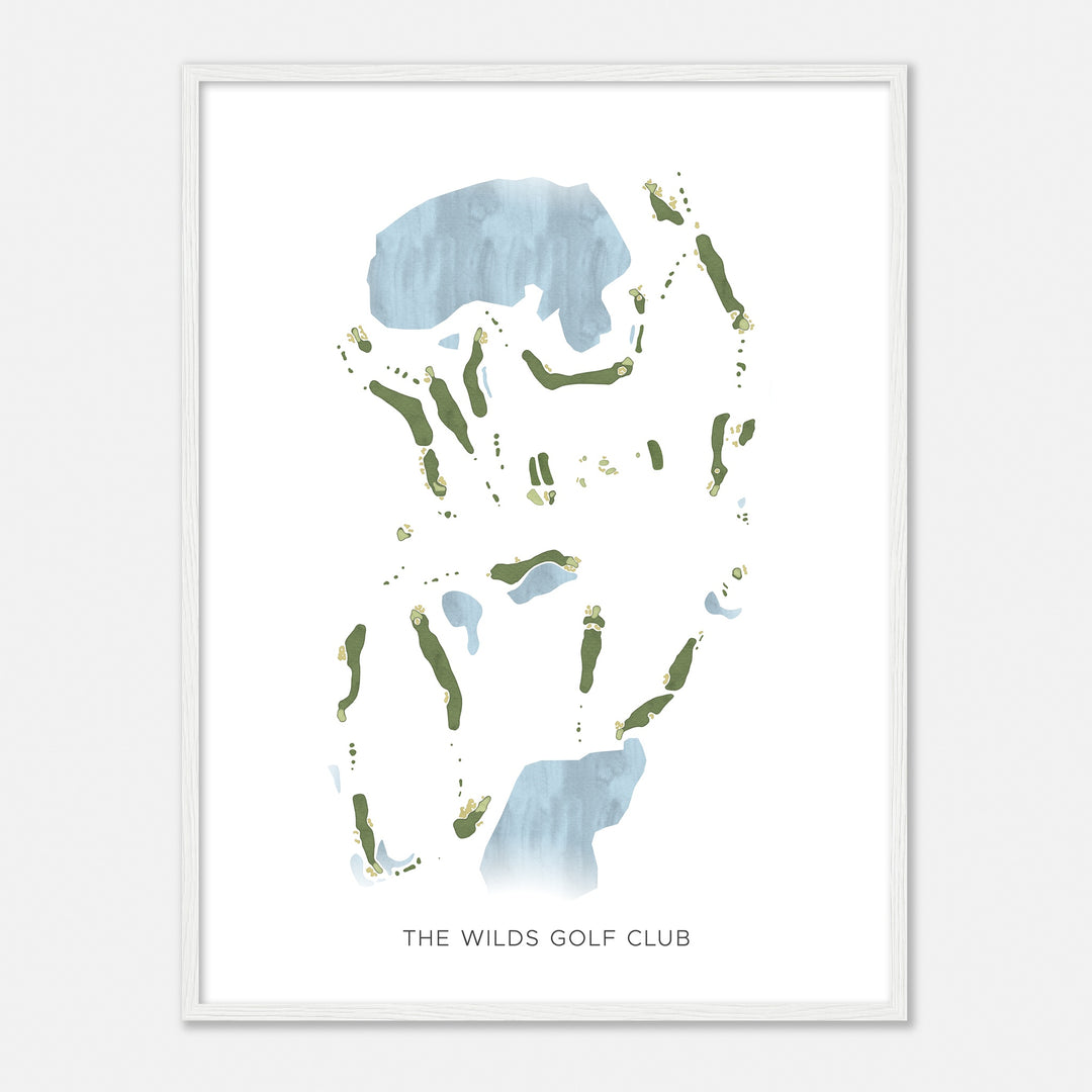 Print of The Wilds Golf Club Modern Map