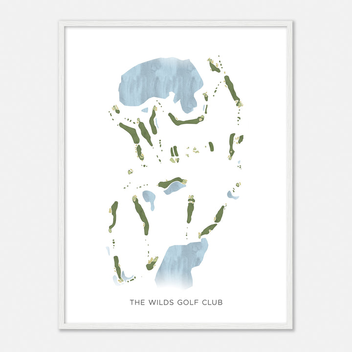 Print of The Wilds Golf Club Modern Map