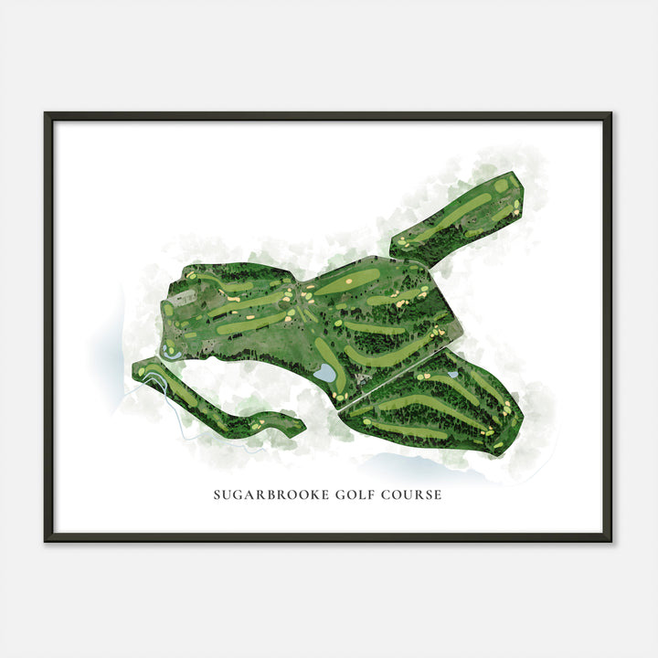 Print of Sugarbrooke Golf Course Classic Map