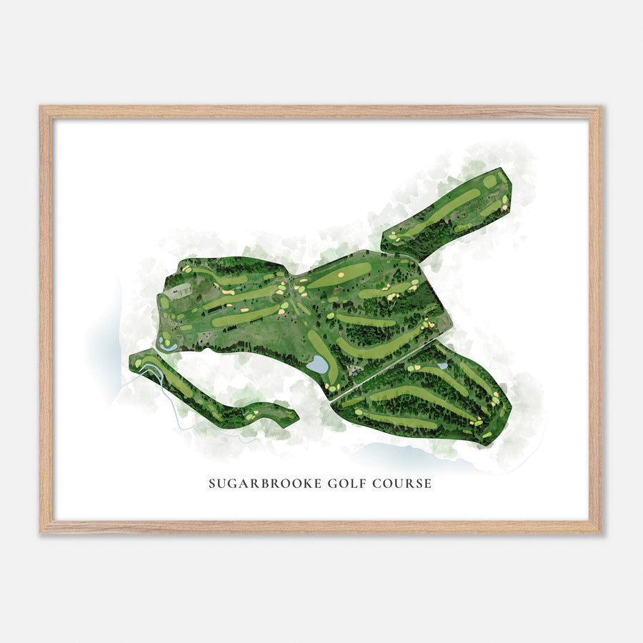 Print of Sugarbrooke Golf Course Classic Map