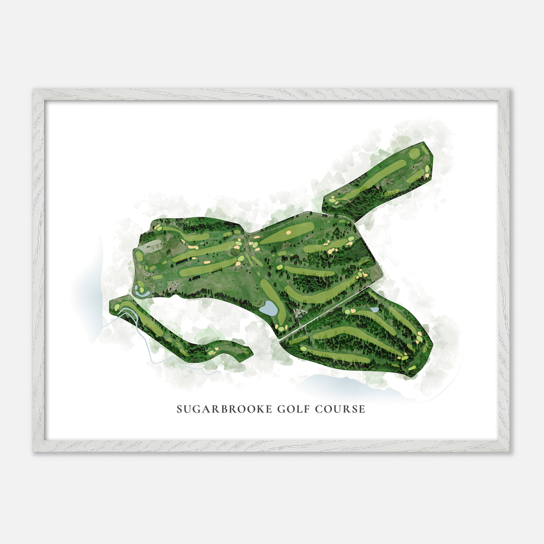 Print of Sugarbrooke Golf Course Classic Map