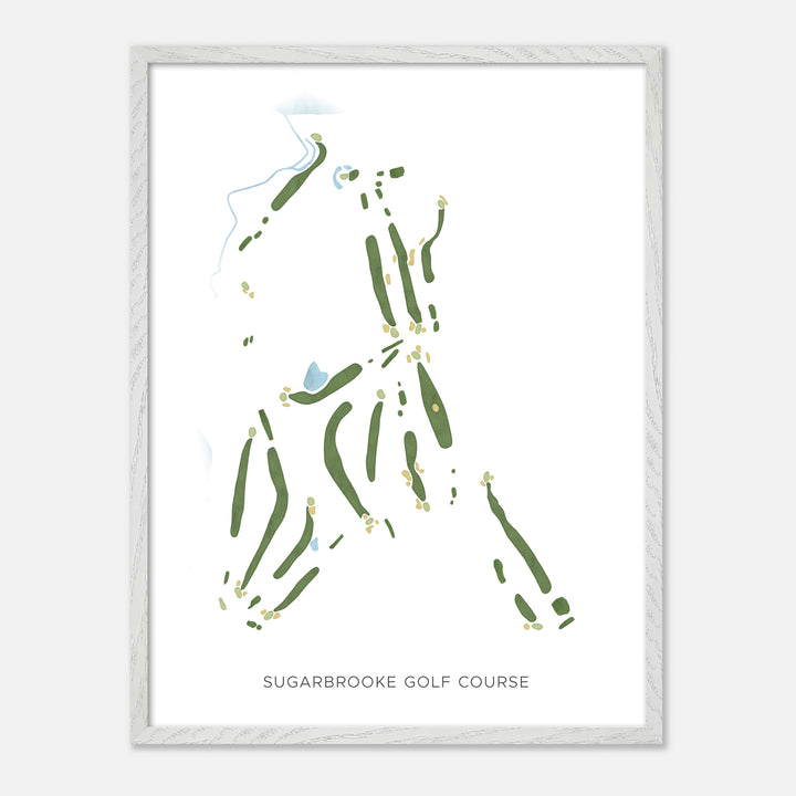 Print of Sugarbrooke Golf Course Modern Map