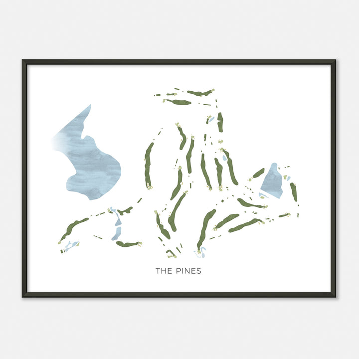 Print of The Pines Modern Map