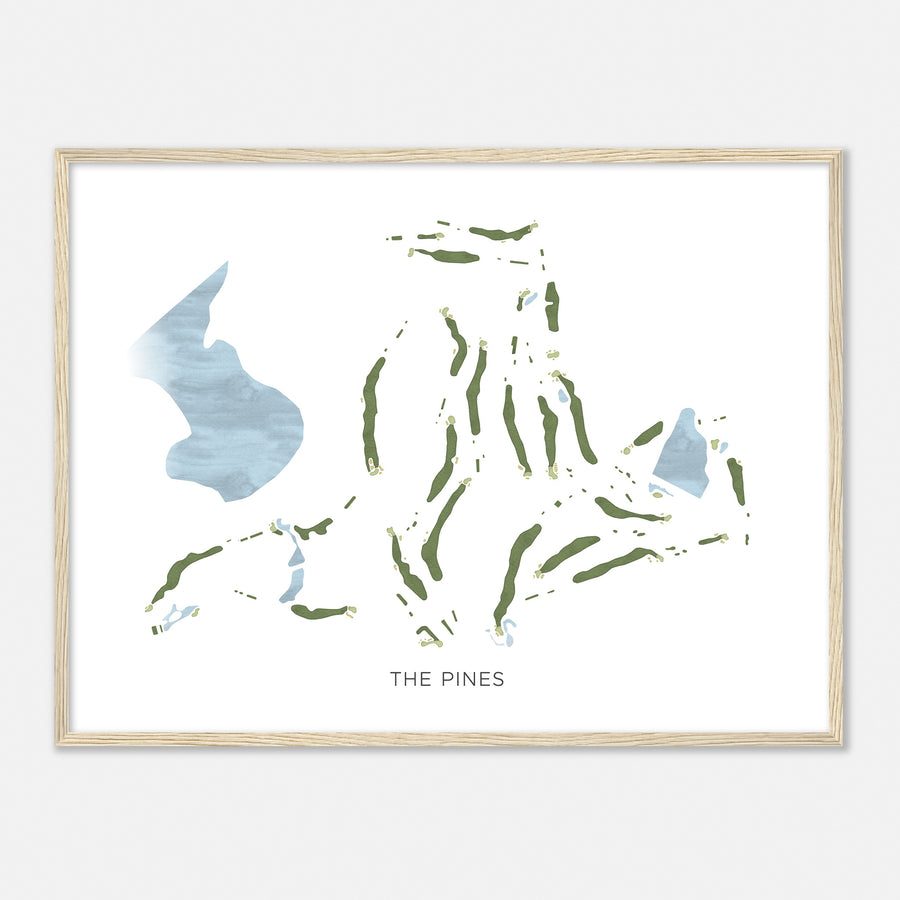 Print of The Pines Modern Map